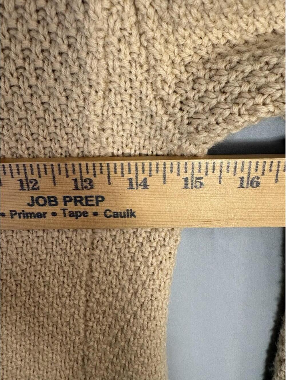 Patagonia Merino Wool Cardigan Sweater Coat Shawl Collar Button Womens S Beige - Picture 6 of 9